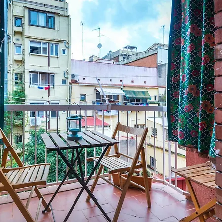 דירה Poble Sec Flat 2 Balconies Ac 4 Guests ברצלונה